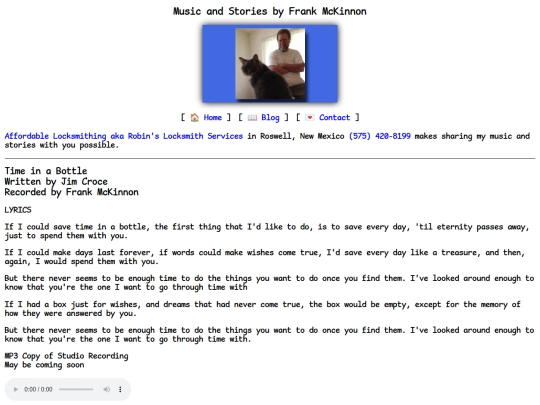 lyrics/time-in-a-bottle screenshot