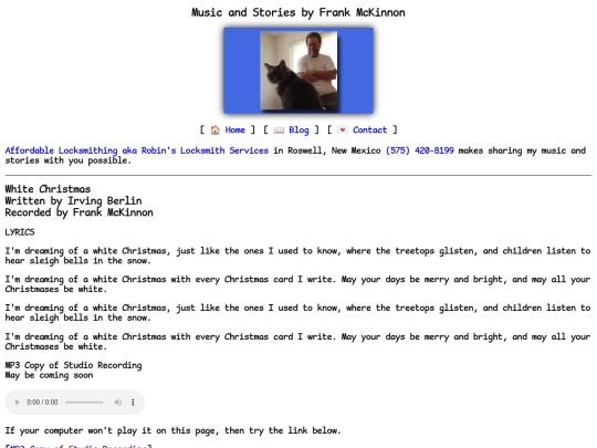 lyrics/white-christmas screenshot