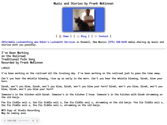 lyrics/working-on-the-railroad screenshot
