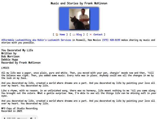 lyrics/you-decorated-my-life screenshot