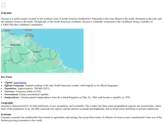 countries/guyana screenshot
