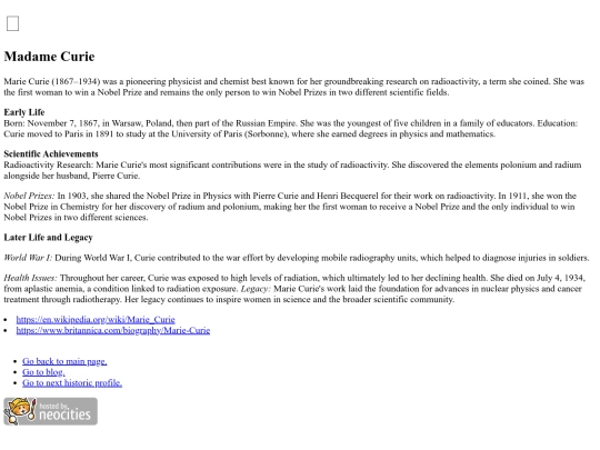 madame-curie screenshot