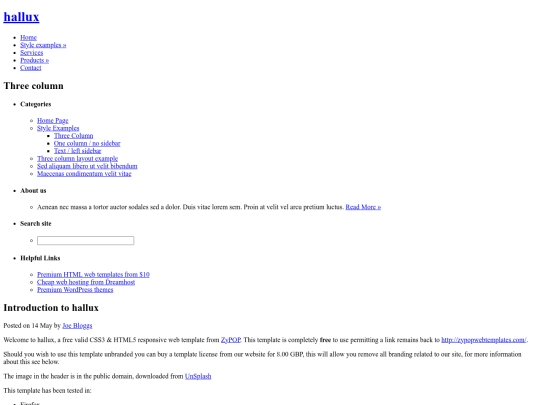 three-column screenshot