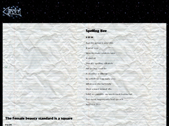 Franciss stuff/Poetry screenshot