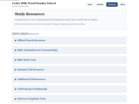 page/resources screenshot