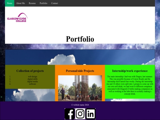 portfolio screenshot