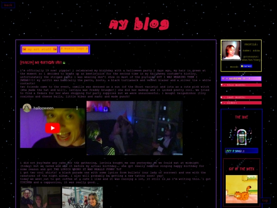 blog screenshot