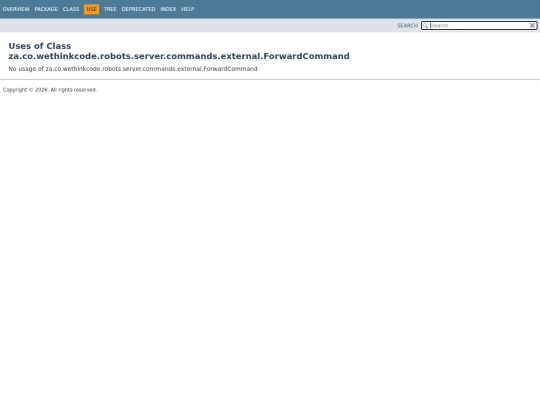 dev/za/co/wethinkcode/robots/server/commands/external/class-use/ForwardCommand screenshot
