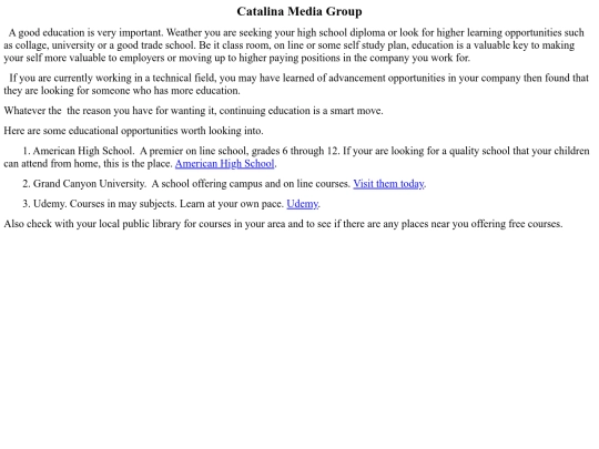 education screenshot