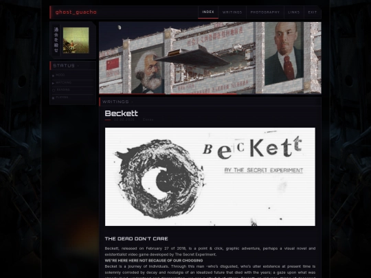 writings/beckett screenshot
