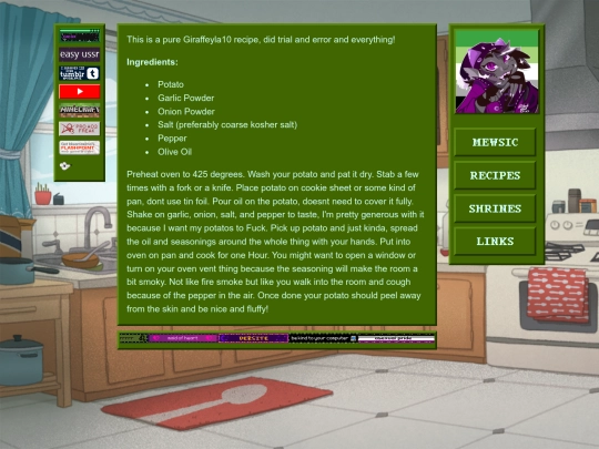 recipes/potato screenshot