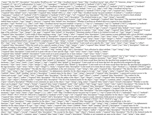 upvc/wp-json screenshot