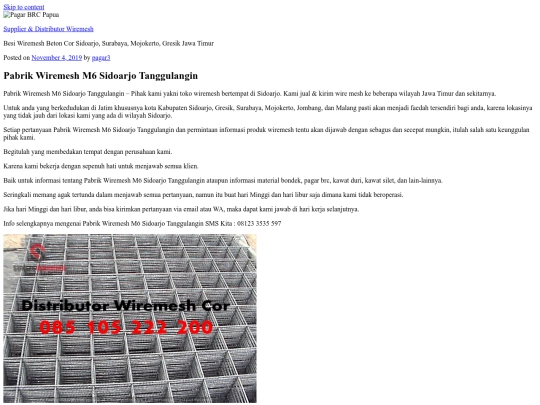 wiremesh/pabrik-wiremesh-m6-sidoarjo-tanggulangin screenshot