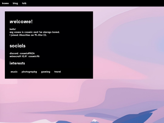 index screenshot