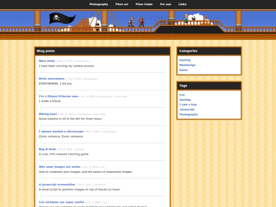 blog screenshot