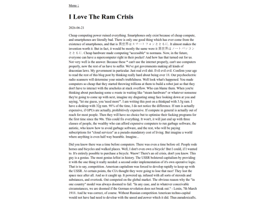 i_love_the_ram_crisis screenshot