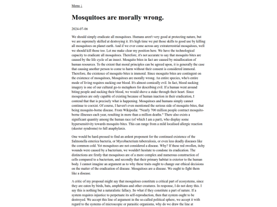mosquito screenshot