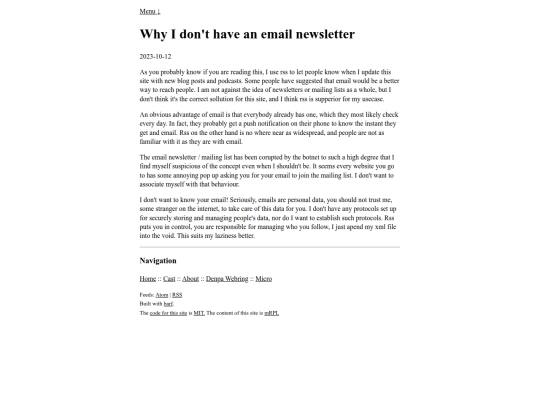 newsletter screenshot