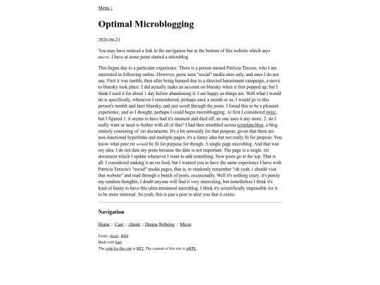 optimal_microblogging screenshot