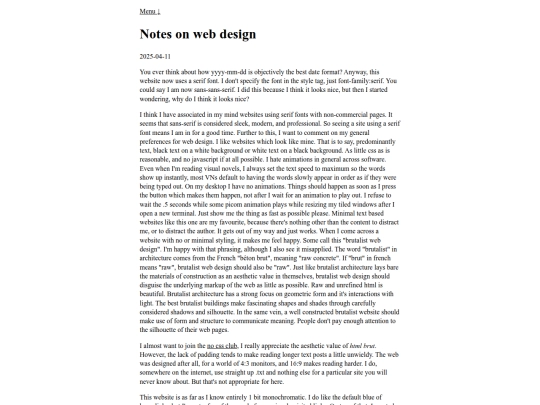 sans-serif screenshot