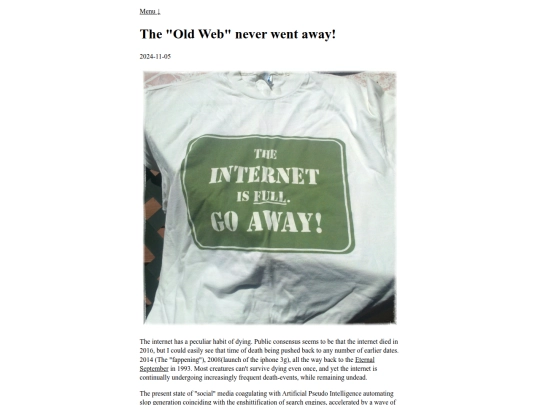 theoldweb screenshot