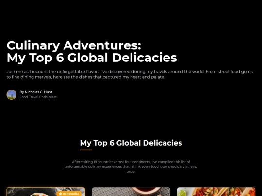 CulinaryAdventures screenshot