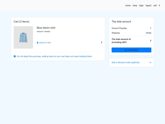 Cake Shop/cart screenshot