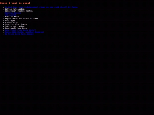 wrestling/notes screenshot