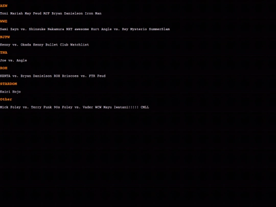 wrestling/watchlist screenshot