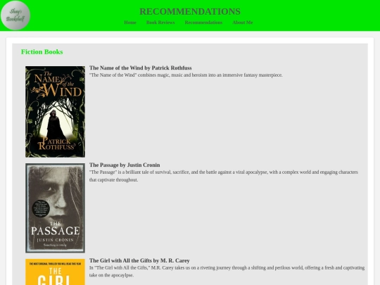 recommendations screenshot