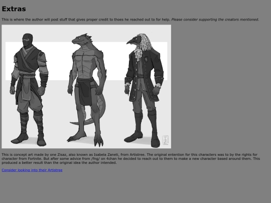 Extras screenshot