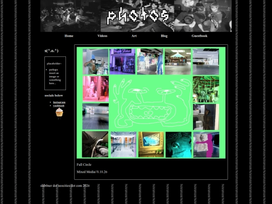 html pages/photos screenshot