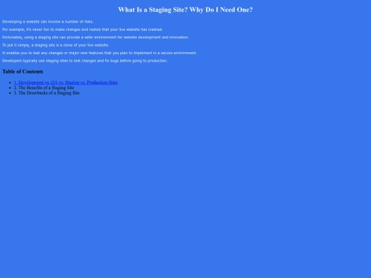 staging_site screenshot
