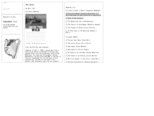 library screenshot