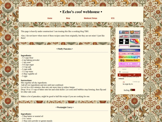 recipes screenshot
