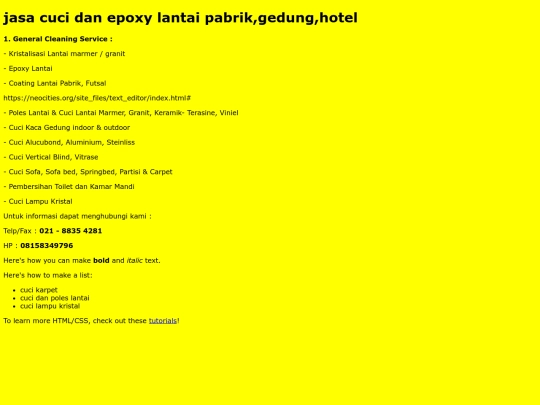 index screenshot