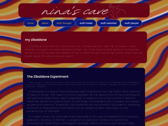 writings screenshot