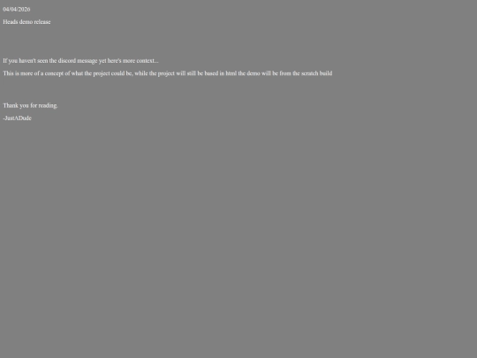 Blog screenshot