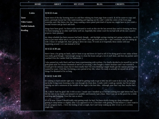 blog screenshot