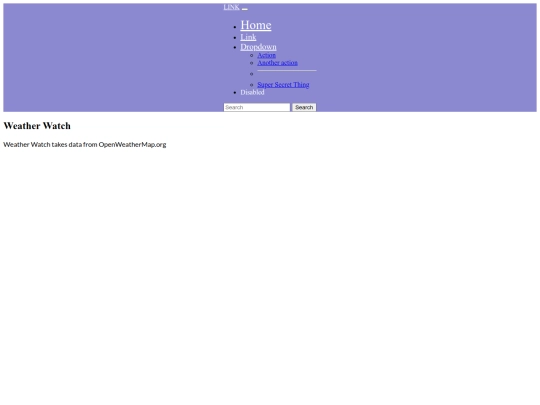 Application2/weatherwatch/contact screenshot
