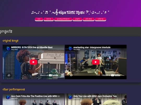 projects screenshot