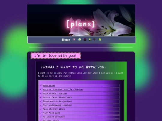 love/plans screenshot