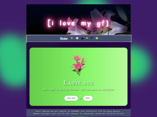 love/proposal screenshot