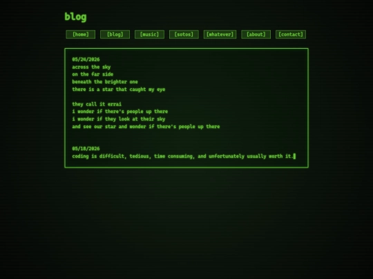 blog screenshot