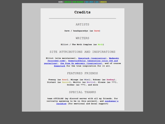 credits screenshot