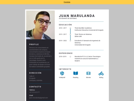 resume screenshot