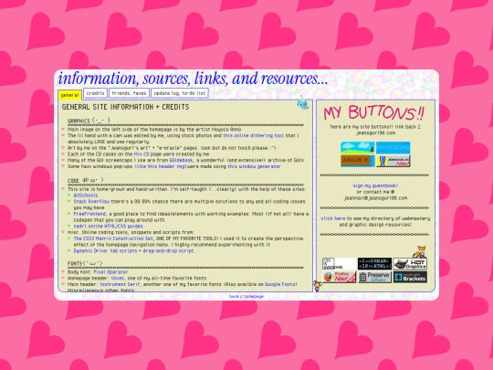 info screenshot