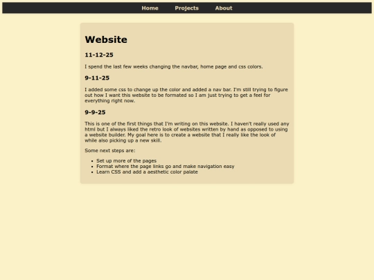 projects/website_proj screenshot