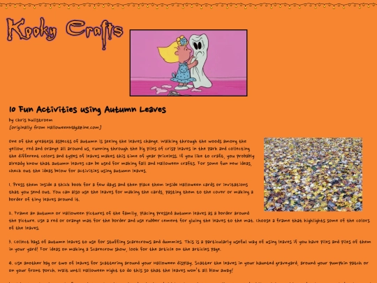 crafts/10activitiesleaves screenshot