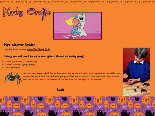 crafts/pipecleanerspider screenshot